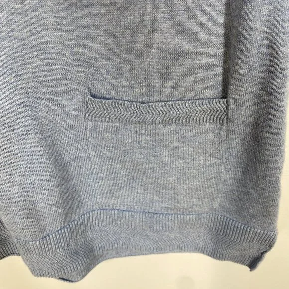 Jeanne Pierre Lightweight Blue Sweater 100% Cotton Women's Size: S - Picture 3 of 4